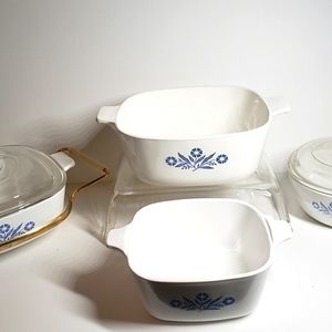 Vintage Corning Ware Cornflower Blue Set